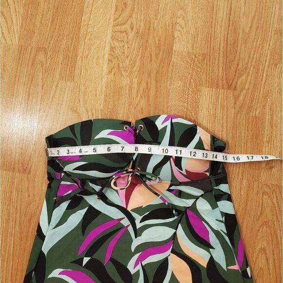 Hula Honey Hyper Tropics Printed Tankini Top- NEW - Picture 10 of 13
